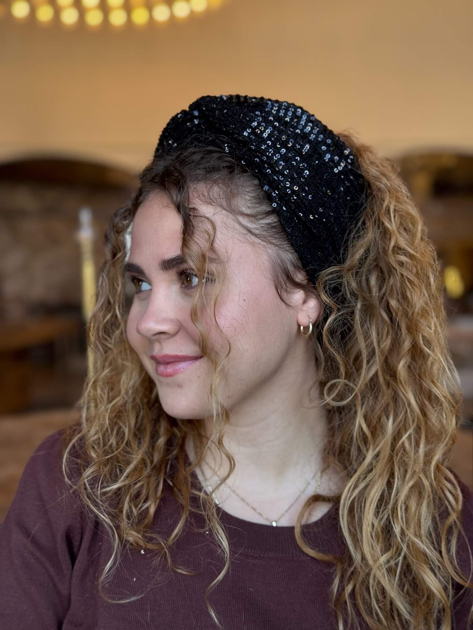 טורבן פייט פליסה שחור
