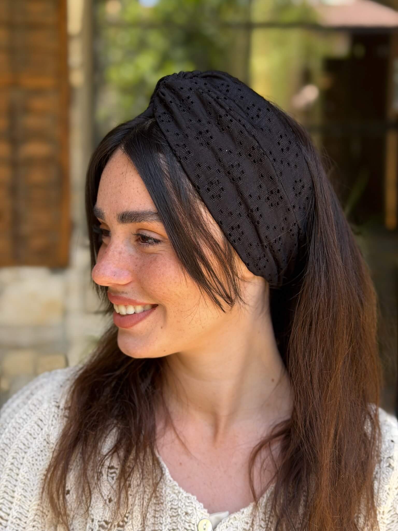 מיני טורבן קרושה פרח שחור