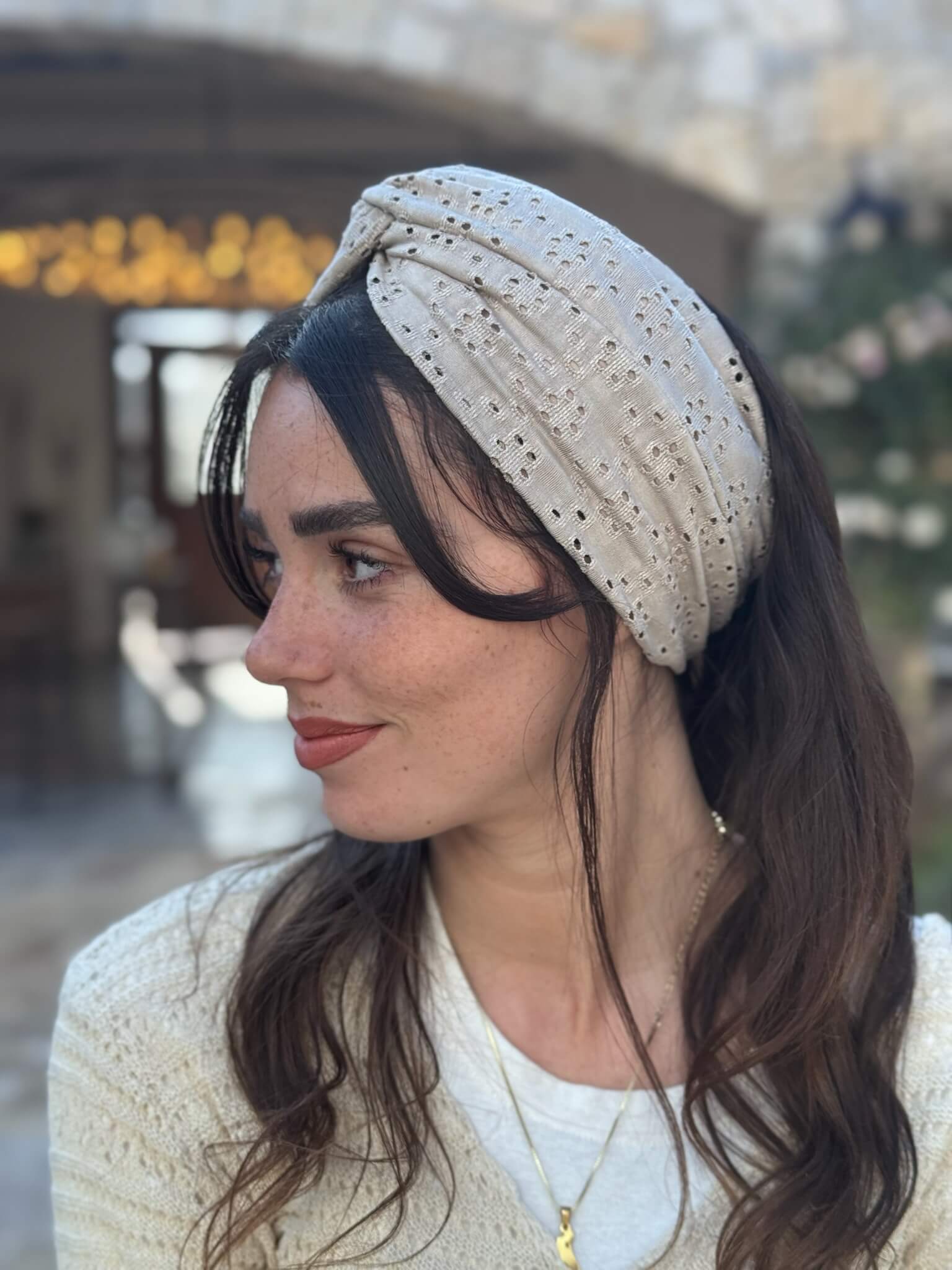 מיני טורבן קרושה פרח צבע אבן