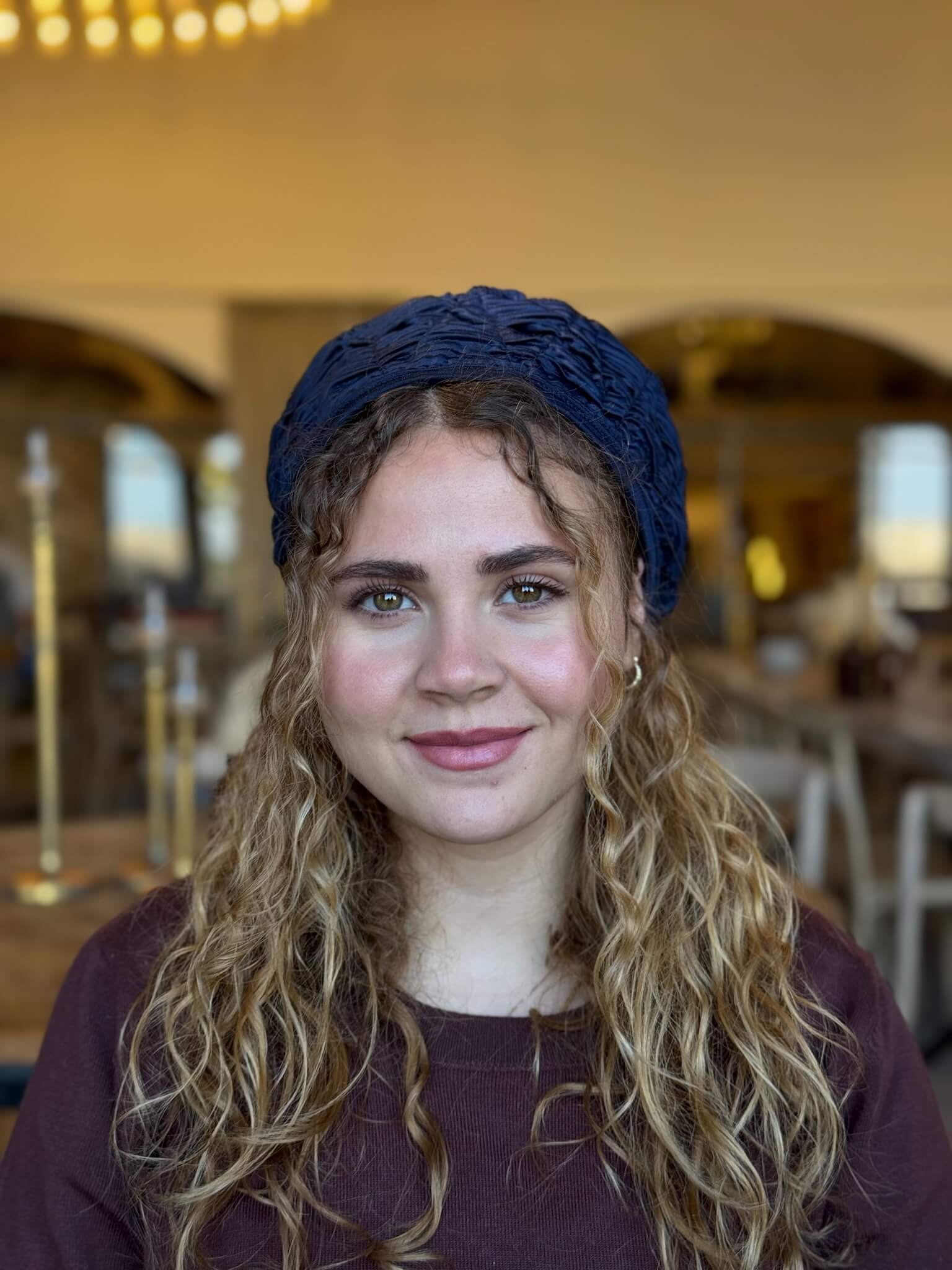 ברט פליסה כחול נייבי