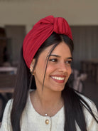 סרט קשירה לשיער חמרה  כהה פסים