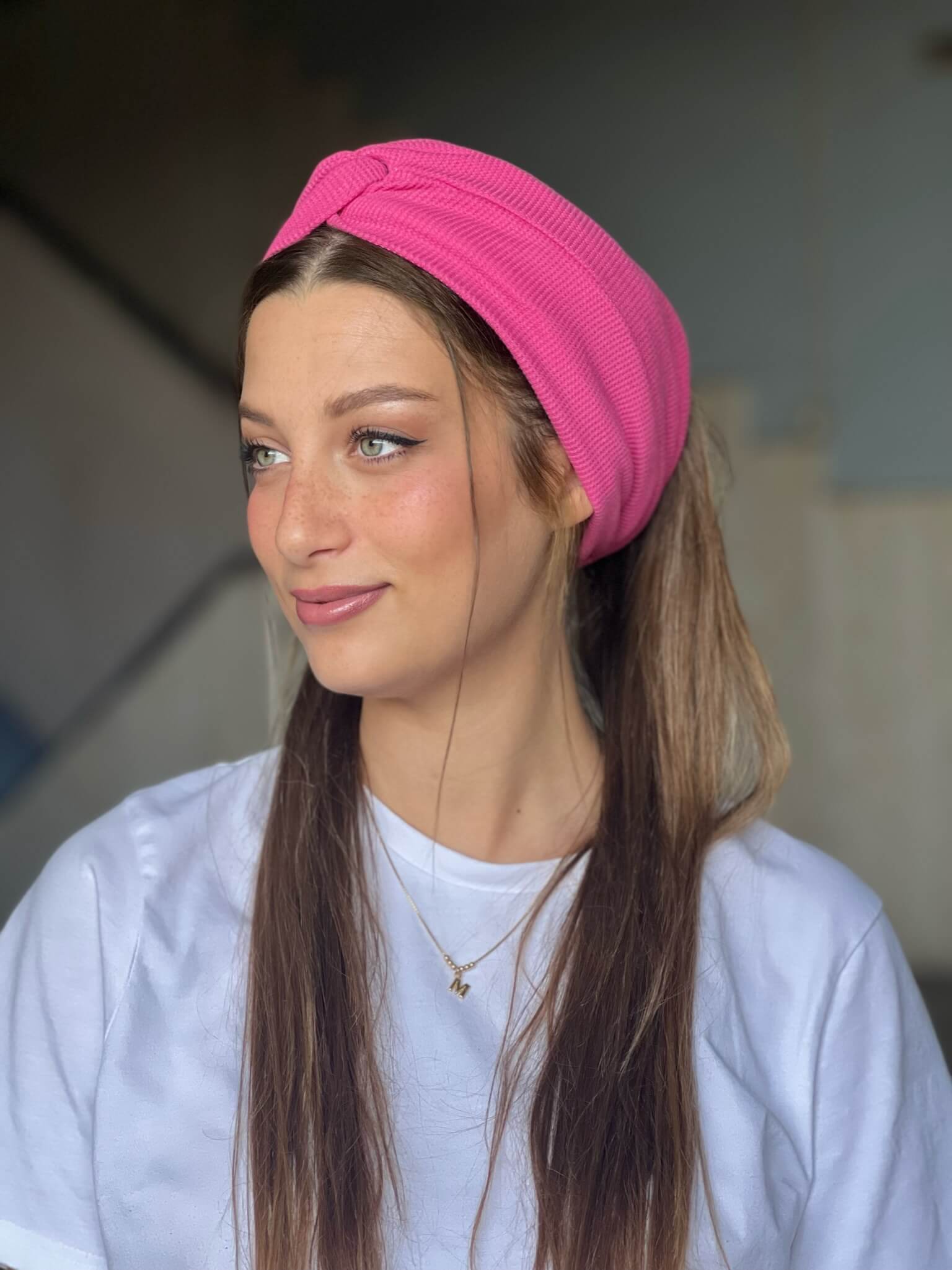 מיני טורבן פיקה ורוד מסטיק