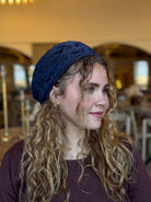 ברט פליסה כחול נייבי