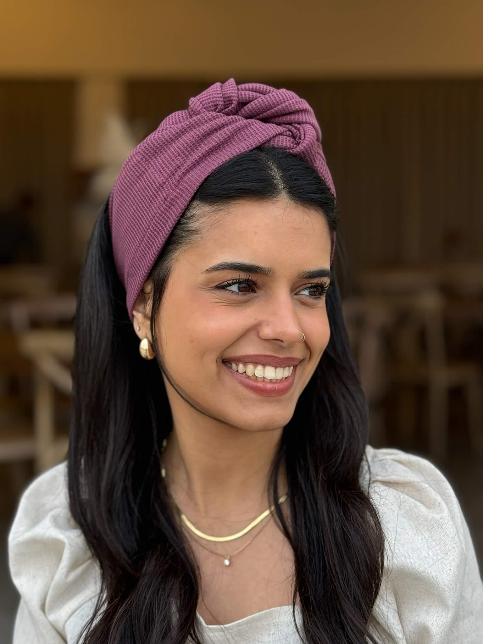 סרט קשירה לשיער פיקה חציל