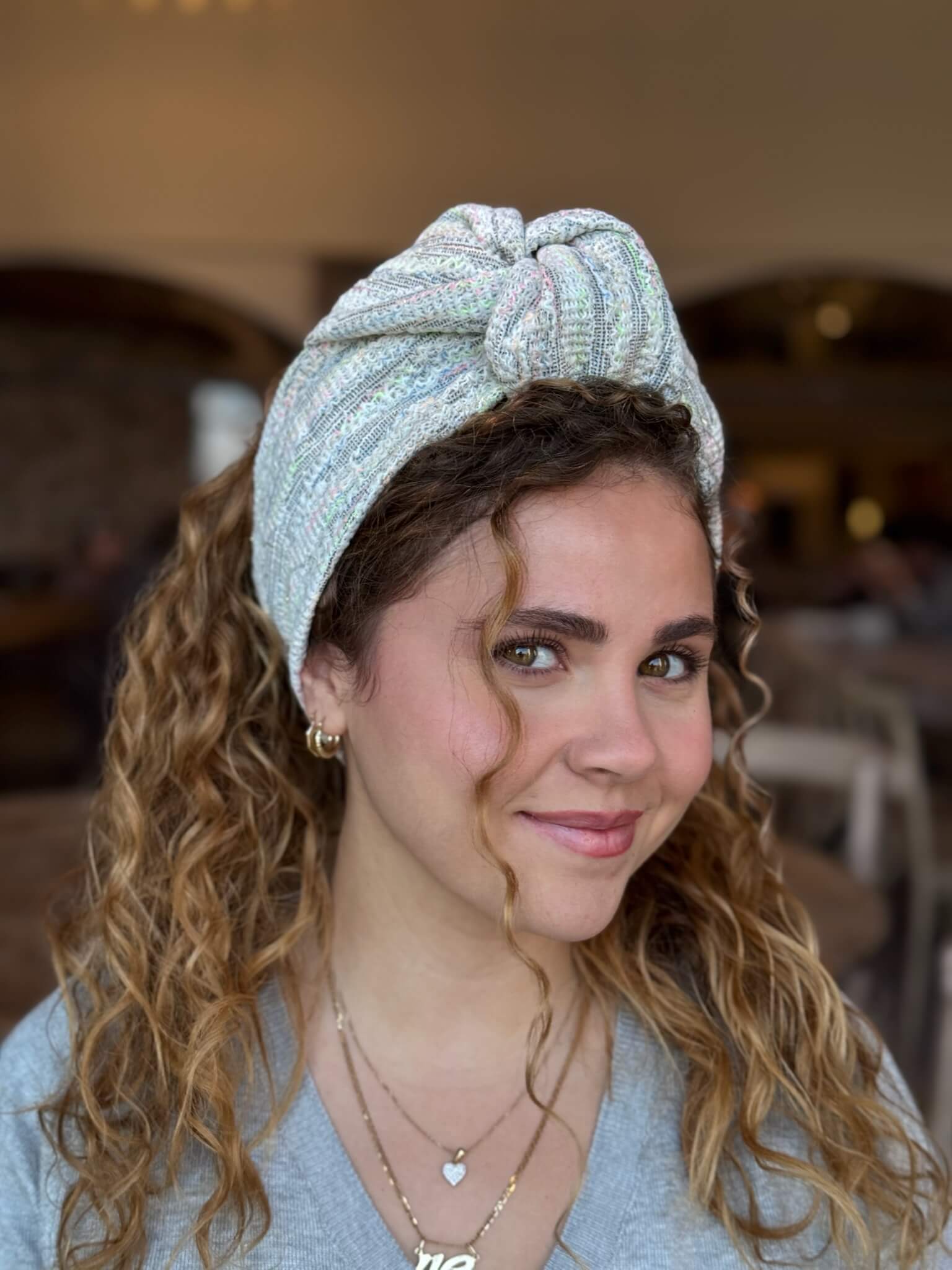 סרט קשירה לשיער ברוקרד אוף ווייט פסים ניאון ציבעוני