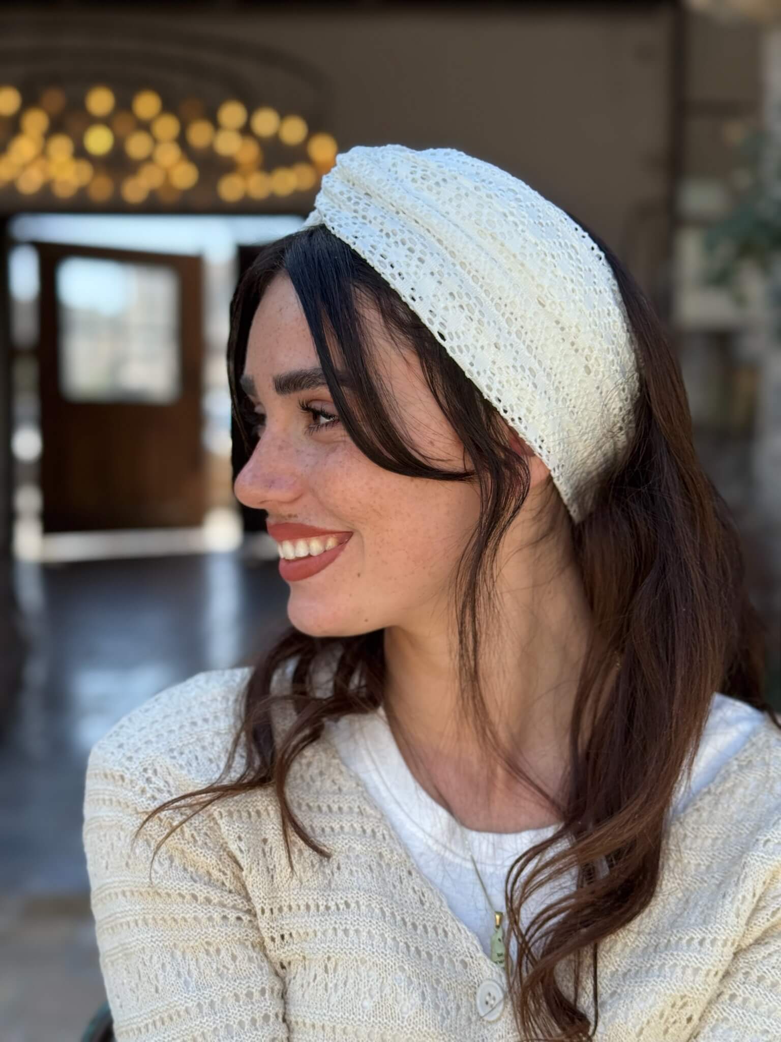 מיני טורבן קרושה אוף ווייט מיוחדת