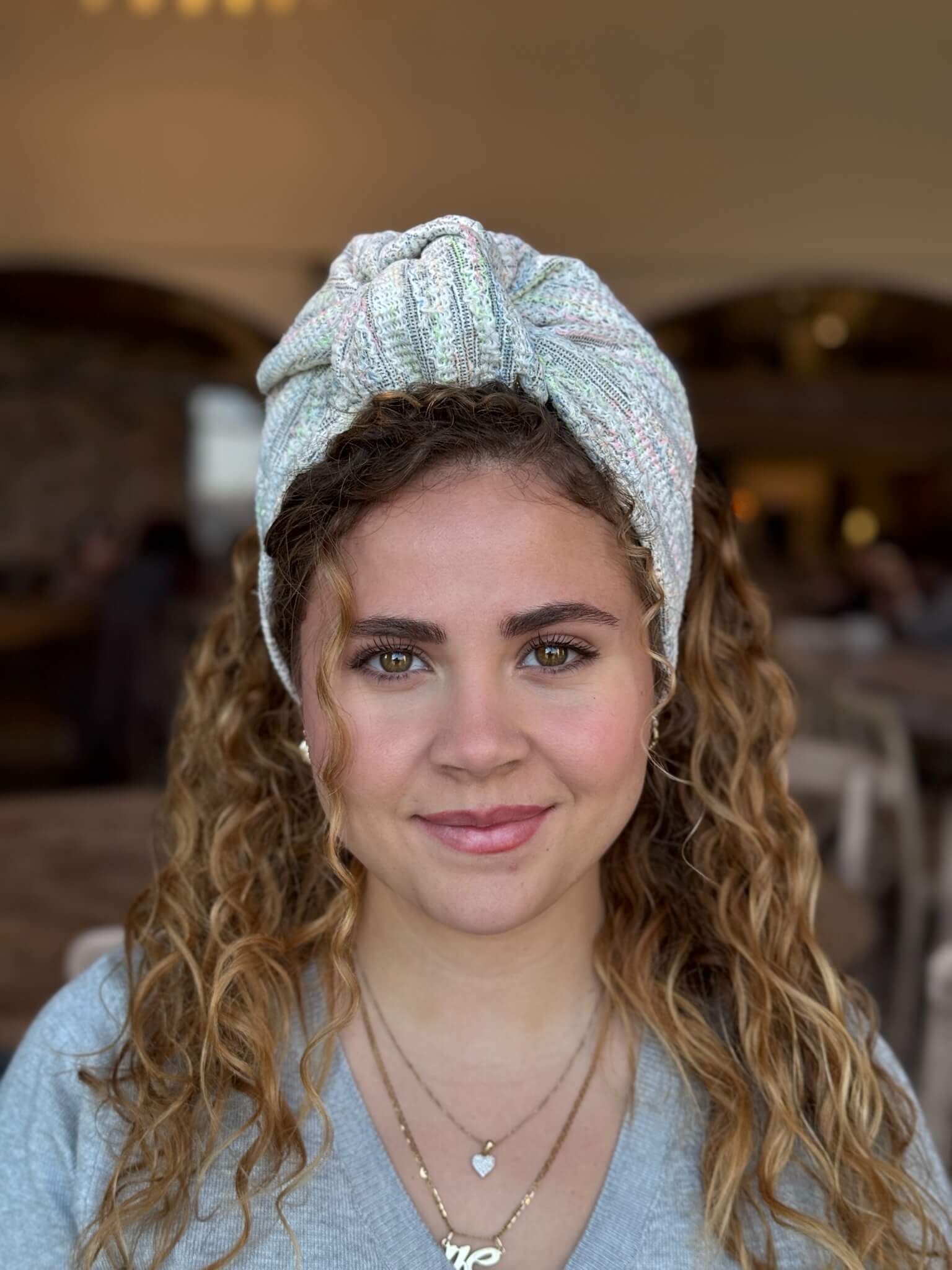 סרט קשירה לשיער ברוקרד אוף ווייט פסים ניאון ציבעוני
