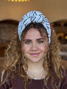 סרט קשירה לשיער אוף וית עם פייטים שחורים כמו כתר
