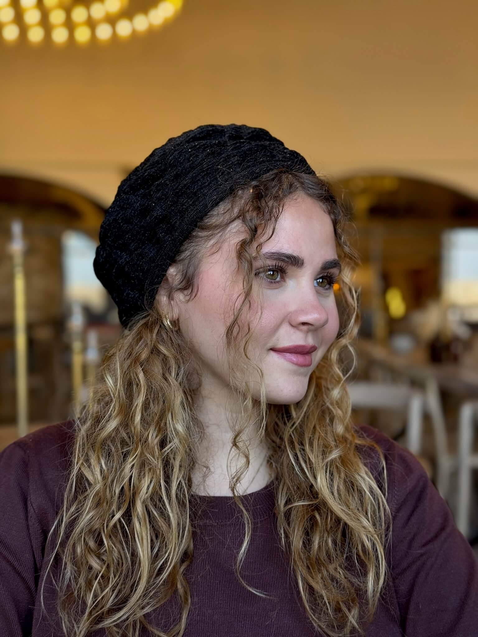 ברט פליסה שחור מבריק מנצנץ