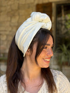 סרט קשירה לשיער בד כוורת אוף ווייט