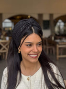 טורבן שחור שחור רשת פייט עדין