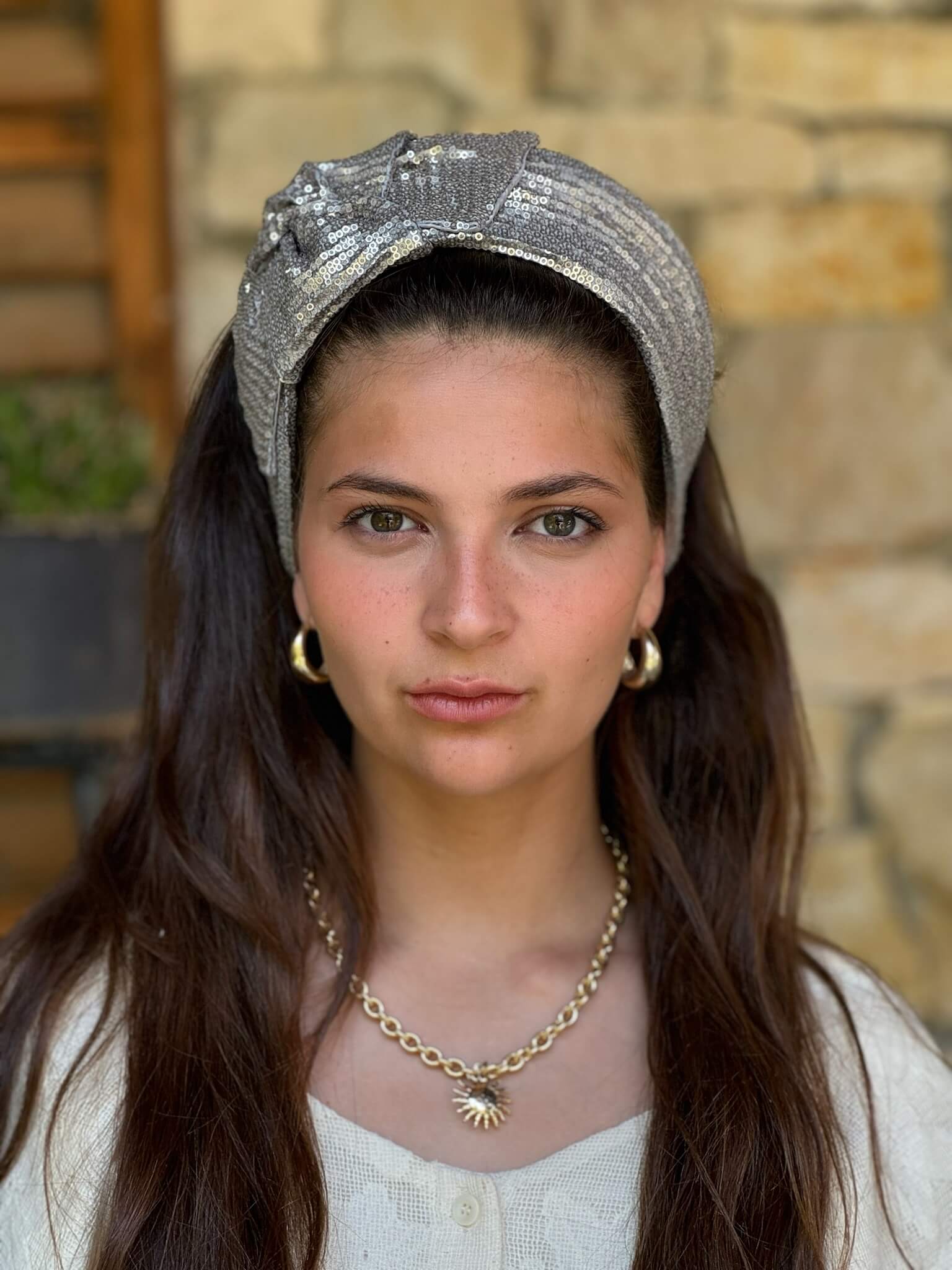 סרט לשיער פייט כסף טופ מט