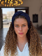 סרט לשיער קרושה כחול כהה